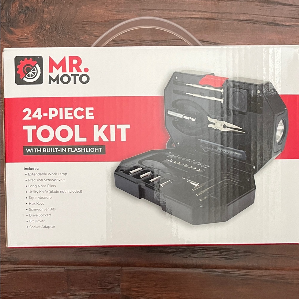 Tool Kit with Built-In Flashlight